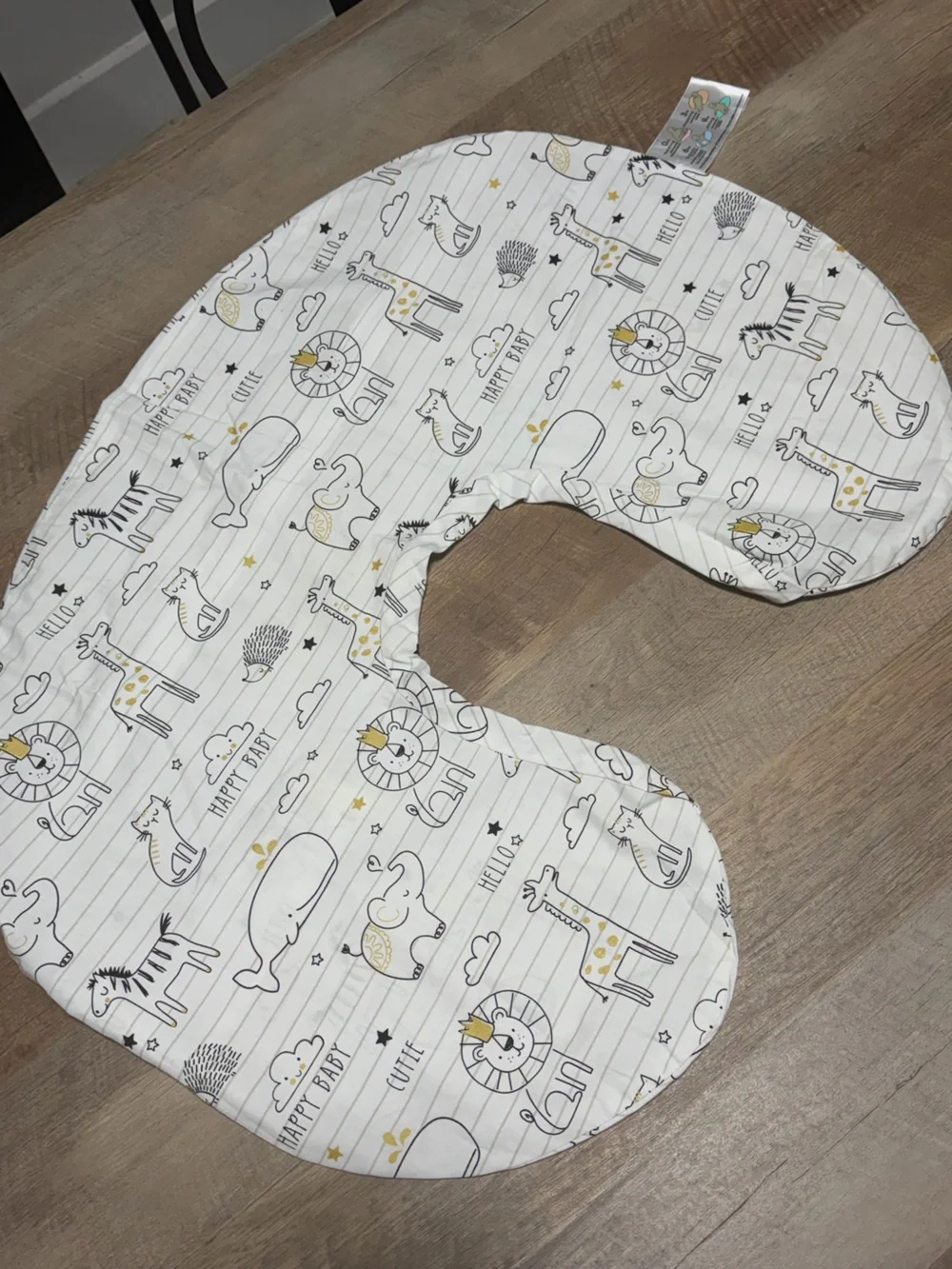 2-Pack Boppy Nursing Pillow Covers | Neutral Animal + Gray Chevron